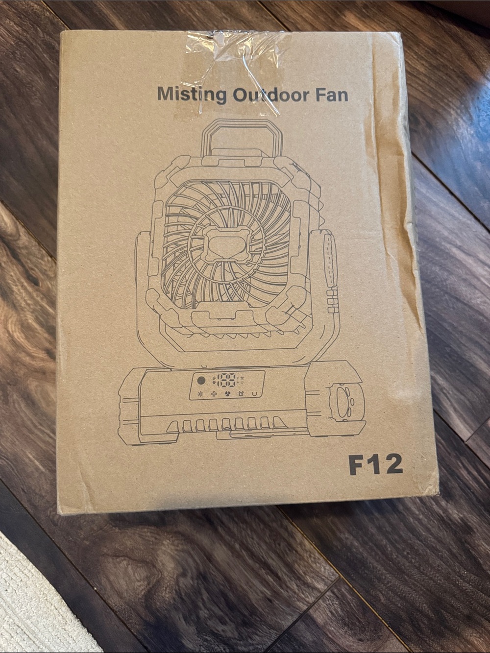 Misting Outdoor Fan F12 (orange)